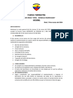 Informe de Semana de Primero Militar Tunay Cerda Luis Ronnie