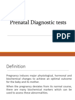 Prenatal Diagnostic Tests