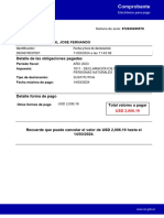 Comprobante: Detalle de Las Obligaciones Pagadas