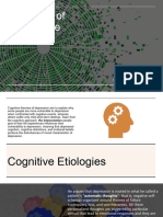 Etiologies of Depressive Disorders Cognitive Socio-Cultural 2