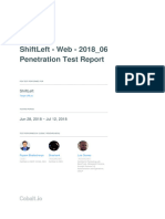 Pentest Report For Shiftleft