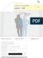 Hikaku Sitatter - Height Comparison Chart