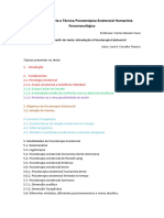 Atividade Avaliativa TTP EXISTENCIAL 2024 - Texto Introdução Psicoterapia Existencial