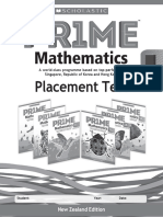 PR1ME Mathematics Placement Tests NZ Test 4