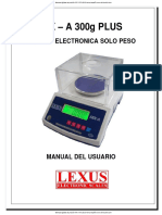 Balanzas Digitales de Precision Mix A 300 Lexus Manual Espanol