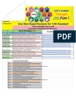 One Shot Revision For Class 11 and 12 Week 1