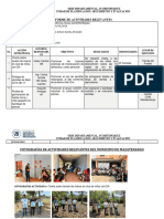 Informe de Actividades Relevantes: Sede Departamental, Suchitepequez Unidad de Planificación, Seguimiento Y Evaluación