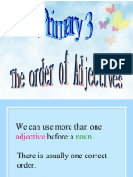 P3 - The Order of Adjectives