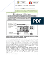 Prueba Diagnóstica de Lectura 3to Comunicación