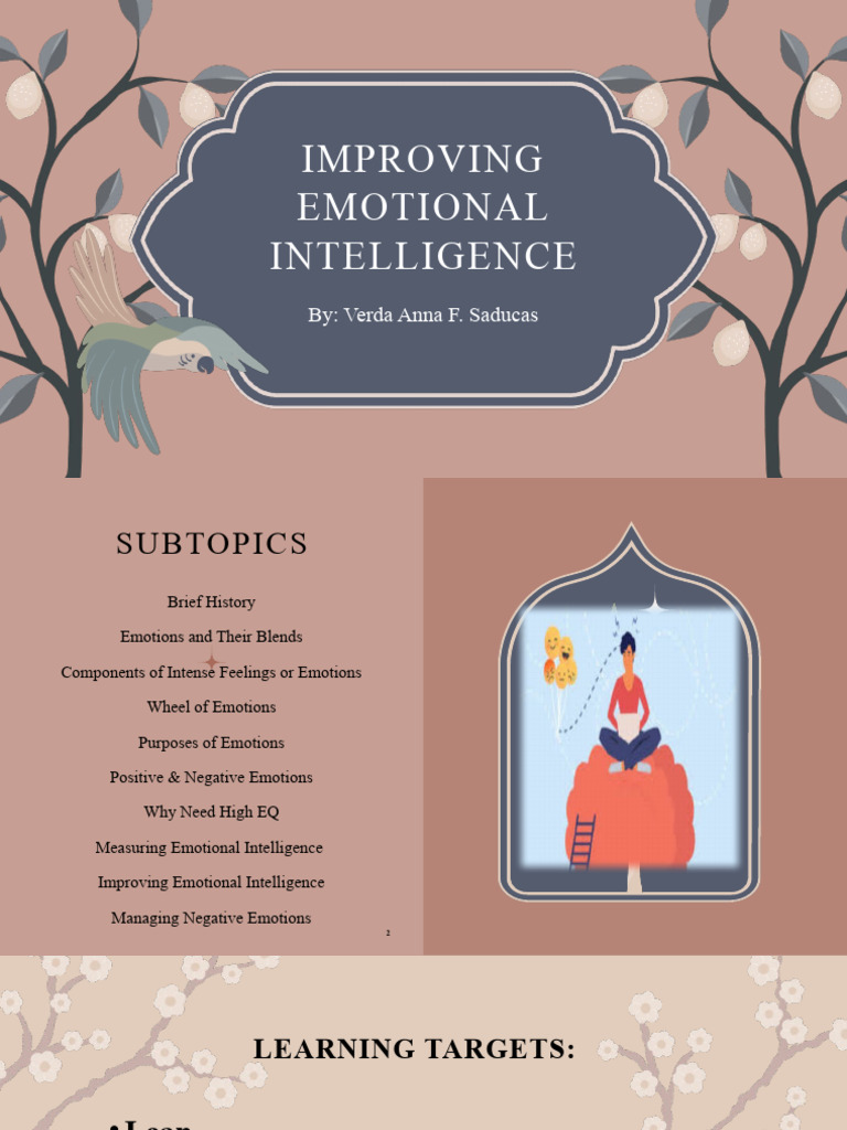 Enhance Your Emotional Intelligence Skills | PDF | Emotional ...