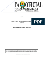 Ley de Tributos Del Estado Anzoátegui (08-11-2023)