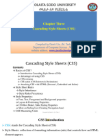 Chapter 3 Cascading Style Sheet CSS