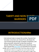 Tariff and Non Tariff Barriers
