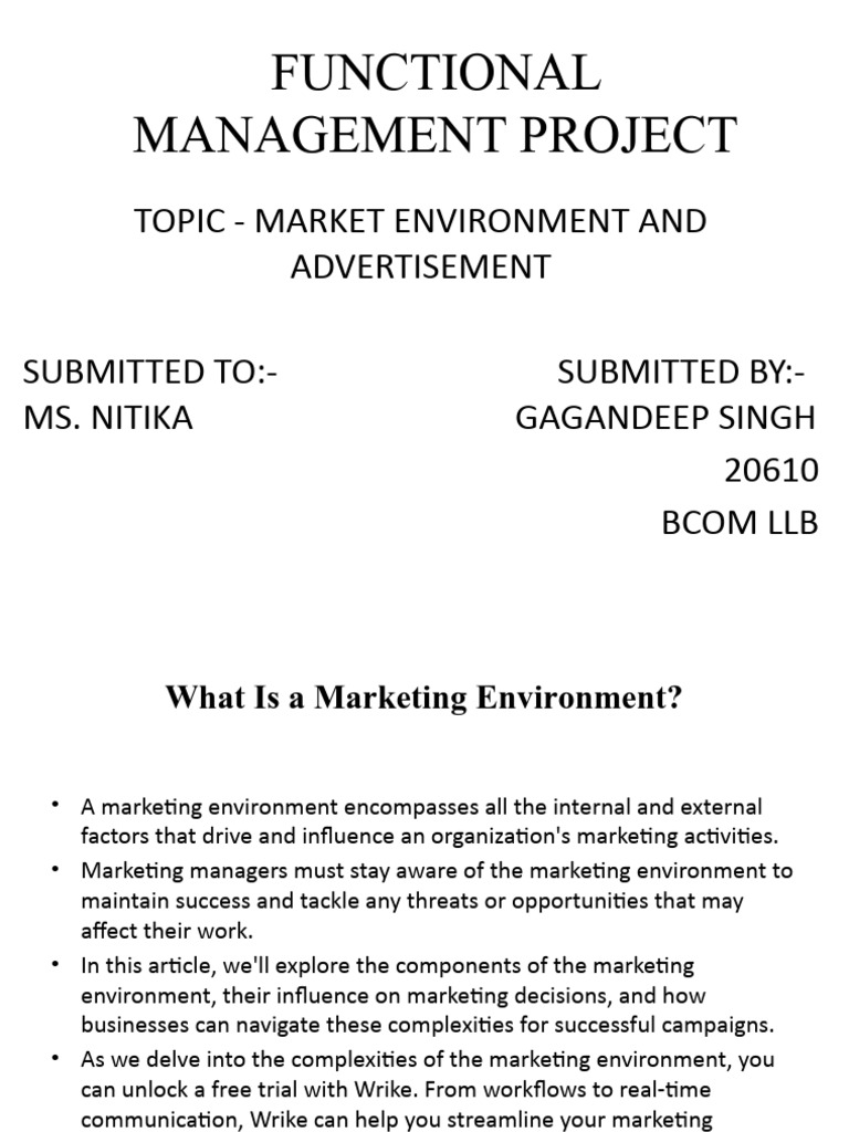 Understanding Marketing Environments | PDF | Cost Of Living | Marketing