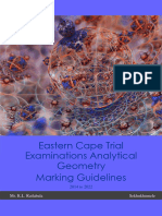 Eastern Cape Trial Analytical Geometry Marking Guidelines