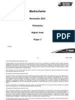 Chemistry Paper 3 TZ1 HL Markscheme