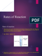 Rates of Reaction