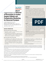 A Dose-Finding Study of Sugammadex For Reversal of Rocuronium in Cardiac Surgery Patients and Postoperative Monitoring For Recurrent Paralysis