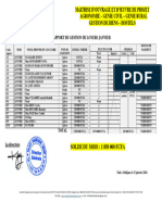 RAPPORT DE GESTION DE LOYERS Janvier