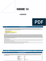 NBME 14 - Answers