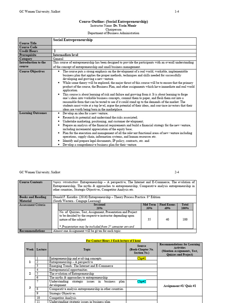 Social Entrepreneurship Pdf Entrepreneurship Private Sector