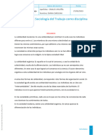 Actividad La Sociología Del Trabajo Como Disciplina Científica