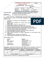 FABM2 LAS 4 Additional Exercises On The Rules of Debit and Credit