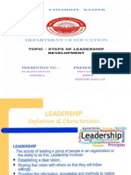 Steps of Leadership Development