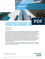 Accounting For Income Taxes Current and Deferred Taxes