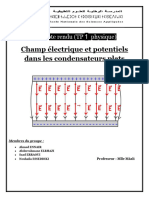 TP 1 - Compte Rendu (Champ Electrique D'un Condensateurs) - 1