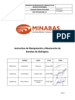 INST-OPE-MIN-MEL-01 Manipulacion y Mantención de Bomba