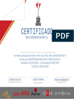 Certificado de Reconocimiento Sobrio Azul y Dorado A4