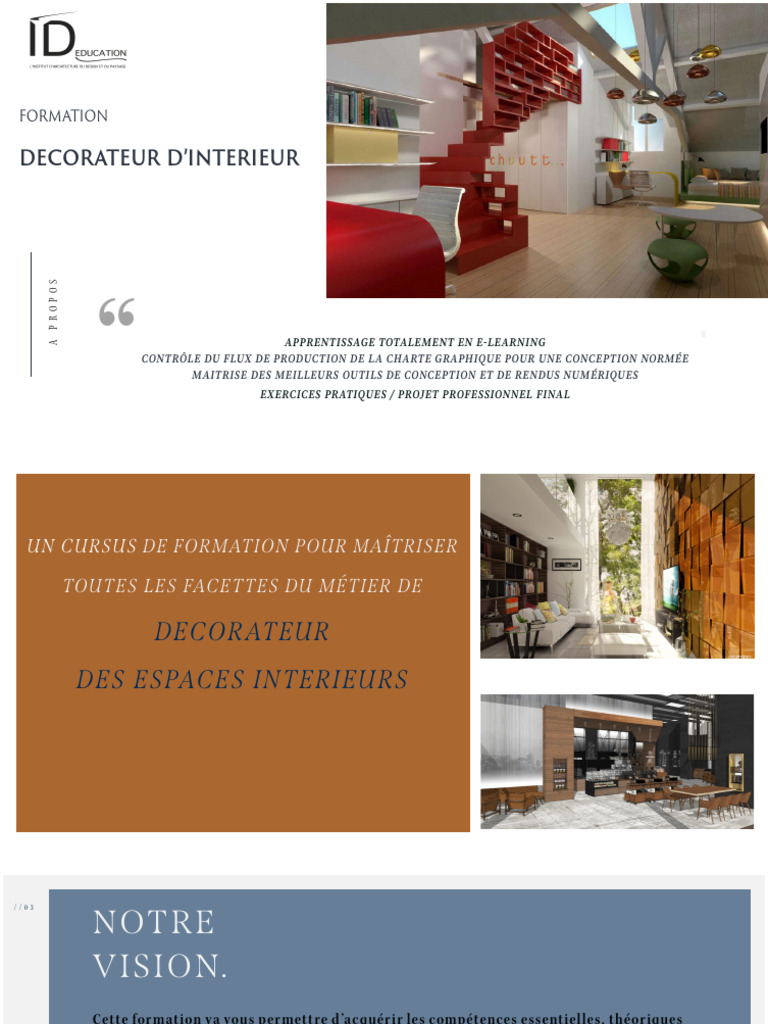 Formation Décorateur Intérieur E-Learning | PDF | Conception ...