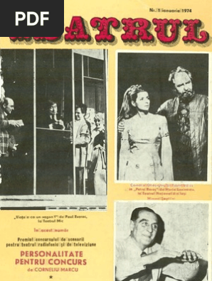 Revista Teatrul Nr 1 Anul Xix Mai 1974