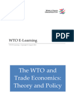 The Wto and Trade Economics: Theory and Policy