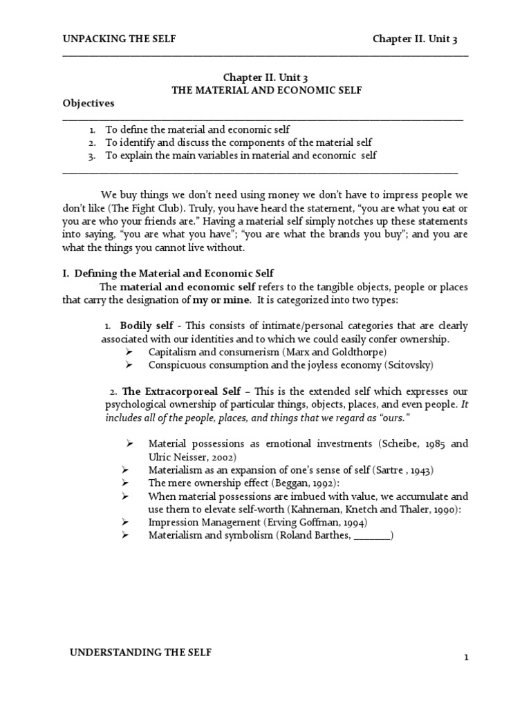 Unpacking the self pdf consumerism advertising