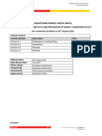 Manappuram Finance Limited KYC & PMLA Policy: Page 1 of 27