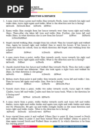 Top 50 Direction Sense Questions | PDF | Units Of Measurement | Length