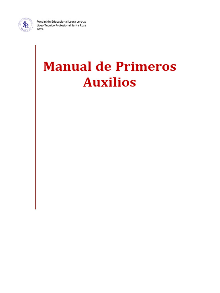 Manual de Primeros Auxilios 2024 | PDF | Quemar | Herida