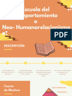 2.6 Escuela Del Neo - Humanorelacionismo