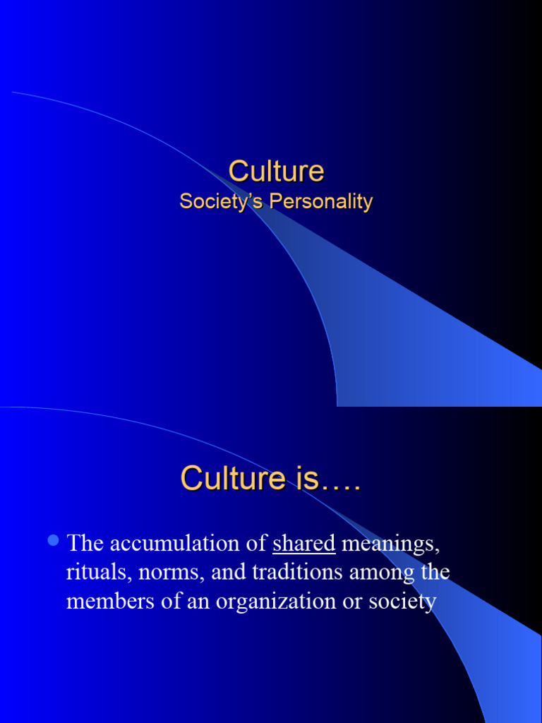 Definition Of Culture Pdf