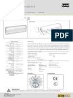 Lámpara de Emergencia LED Automática: Dimensiones