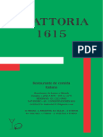 Carta Trattoria 1615