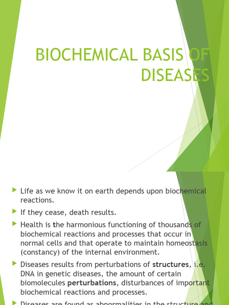Biochemical Causes of Diseases Explained | PDF | Dominance (Genetics ...