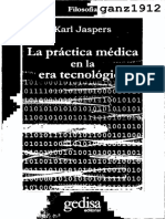 JASPERS, KARL - La Práctica Médica en La Era Tecnológica (OCR) (Por Ganz1912)