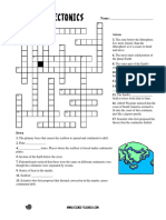 Worksheet - Plate Tectonics Crossword Puzzle