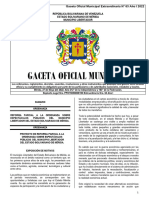 GacetaExtraordinariaN° 63 - 2022 ORDENANZA SOBRE ESPECTACULOS PUBLICOS