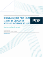 Élaboration Du Suivi Et Évaluation D'un Programme de Santé