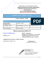 Documento Esito Tampone Covid19: Azienda Sanitaria Provinciale Caltanissetta