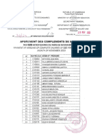 Apurement Des Complements Salaire 525 Novembre 2023